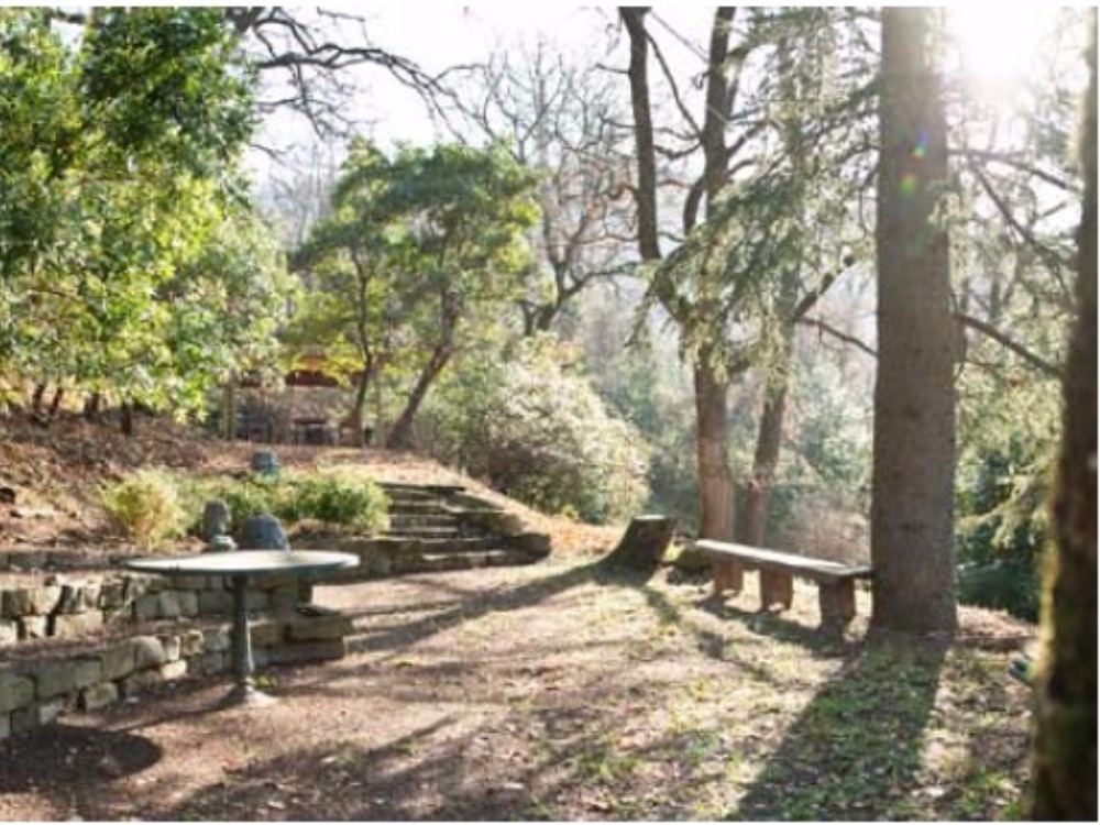 Fiesole porzione Villa piano terreno - Veduta del Parco con il piccolo Anfiteatro